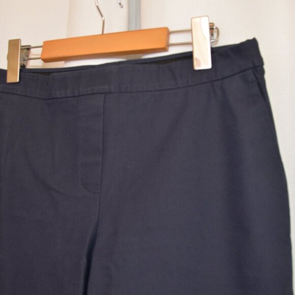 Theory Thaniel Approach Navy Blue Slim Pull-On Pant in Stretch Cotton Sz 8 - Picture 5 of 7